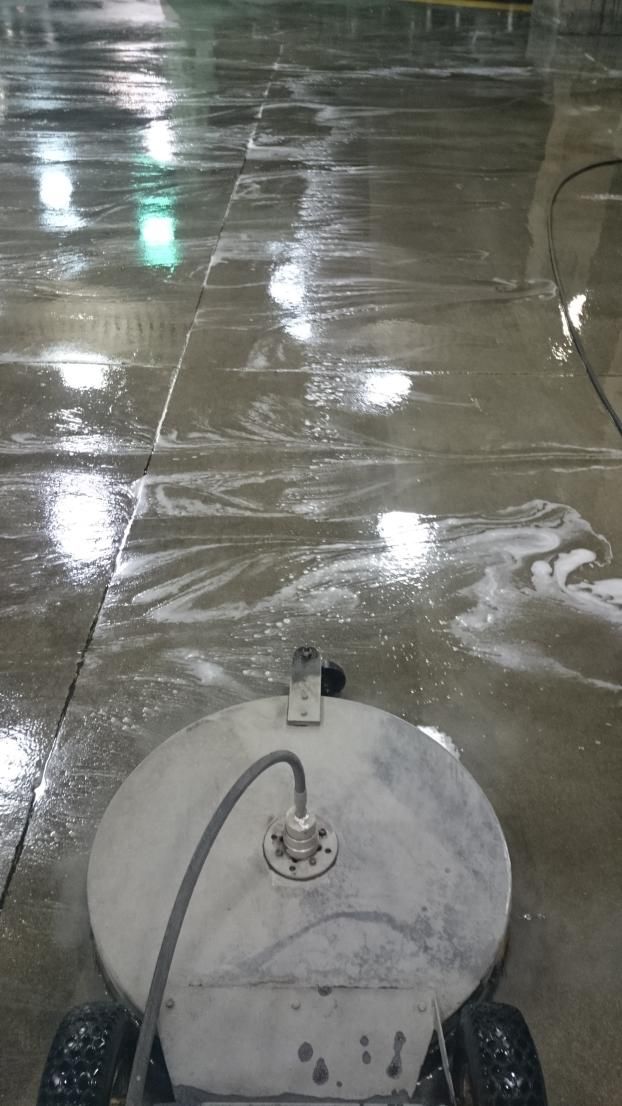 A recent pressure washing job in the  area