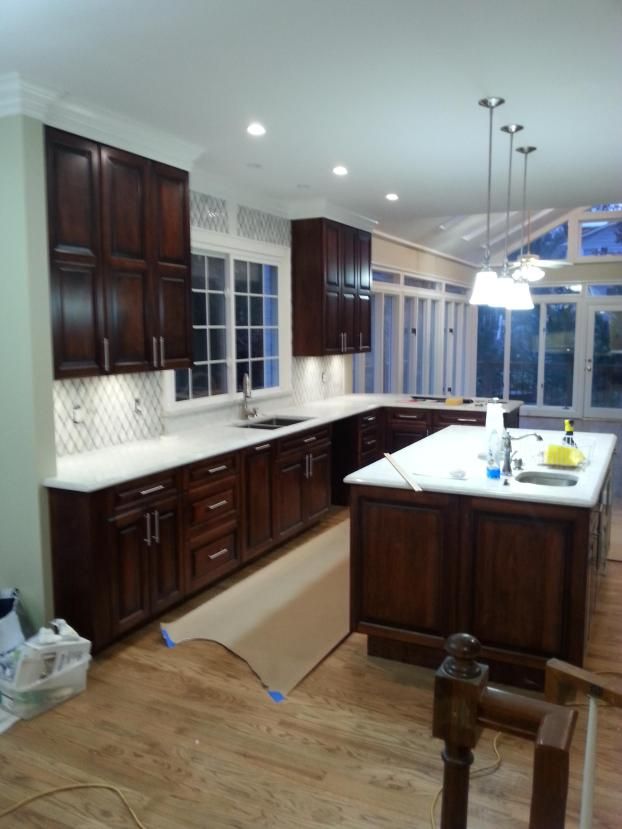 A recent interior remodeling service job in the  area