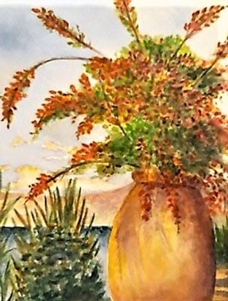 Scenic Nice France Watercolor 6x8