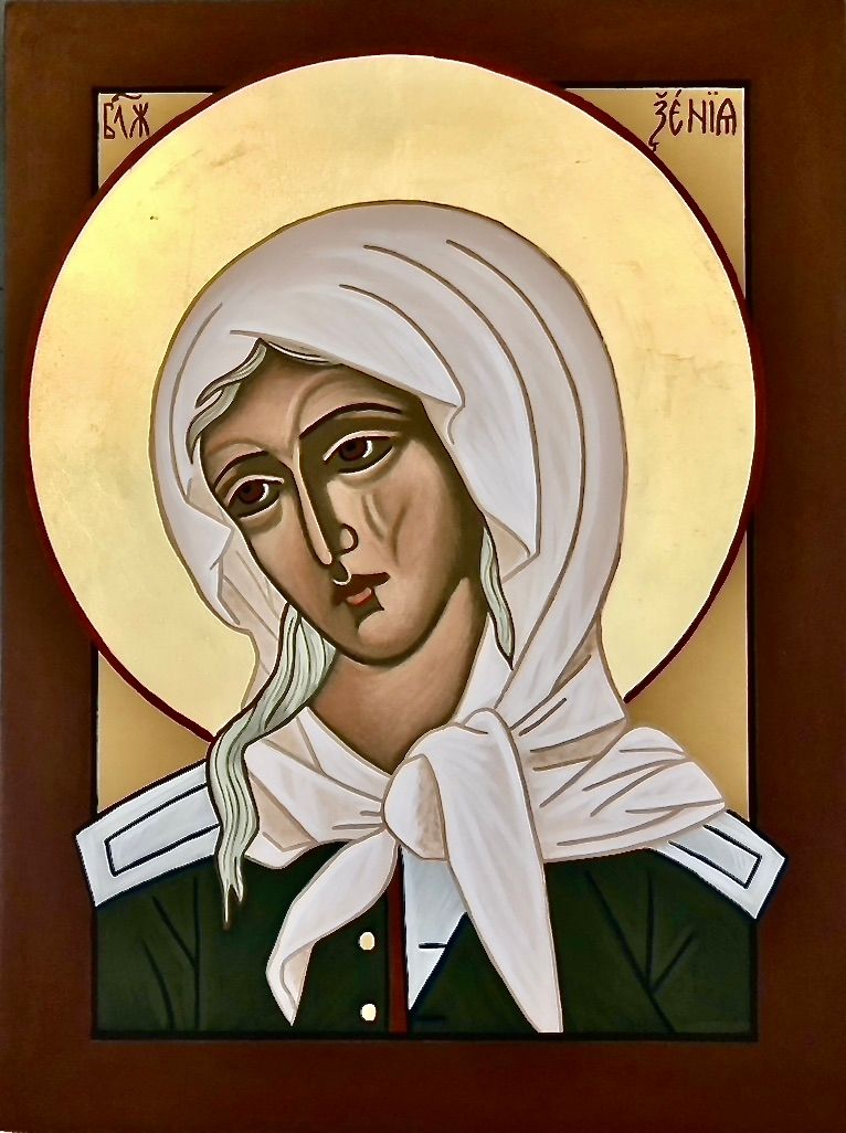 St. Xenia of St. Petersburg, Russia, Holy Fool, Patoness ofhealing fromillness,deliverancefrom affliction,people who seek jobs. Feast day February 6.