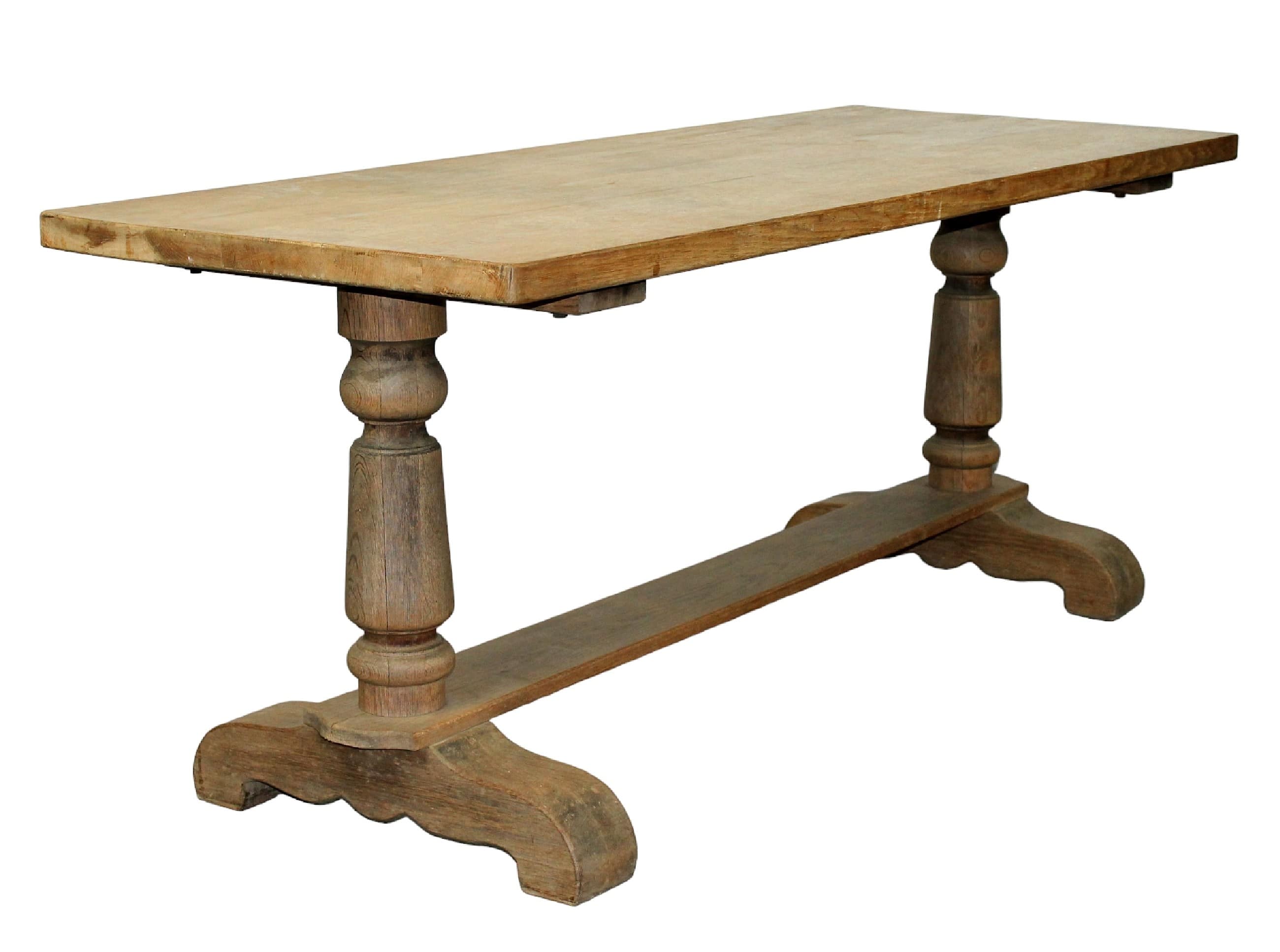 French oak trestle table
