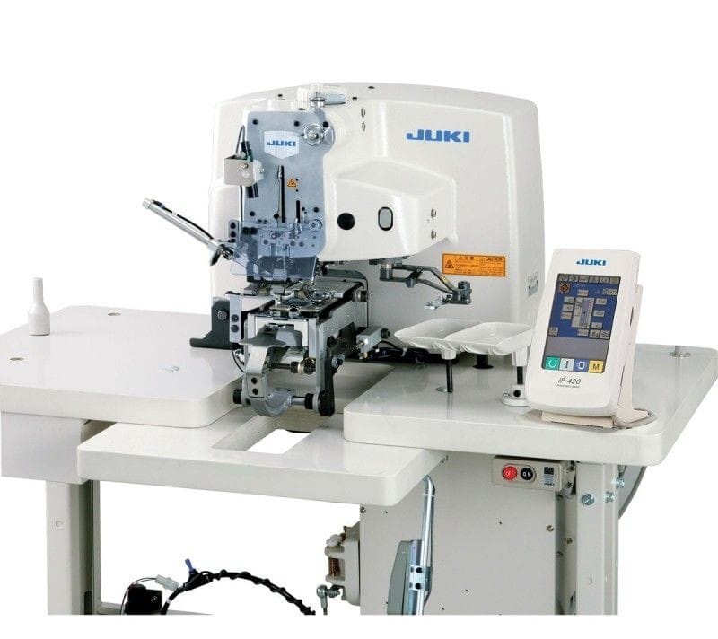 JUKI AMB-289
Computer-controlled, High-speed, Single-thread Chainstitch, Button-neck-wrapping Machine