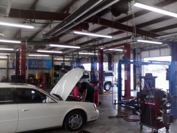 A recent auto repair shop job in the  area