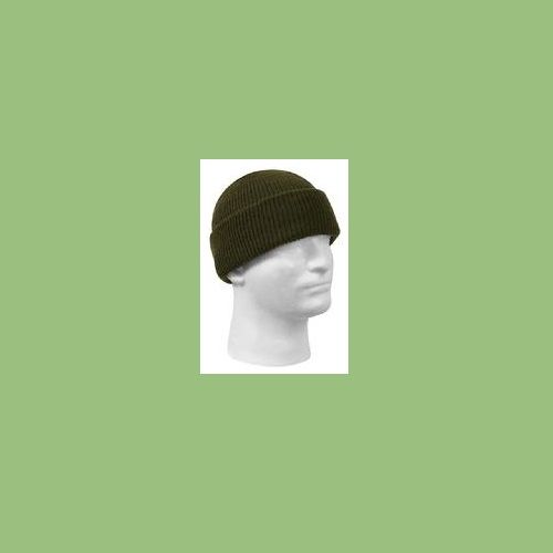 Military style wool watch cap or hat.