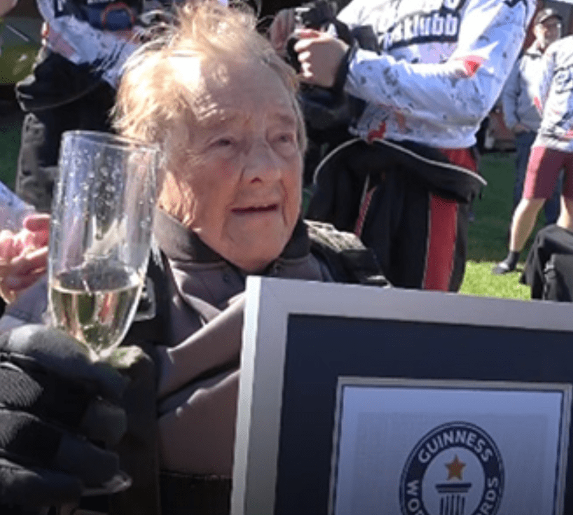 103 year old skydiver sets world record.