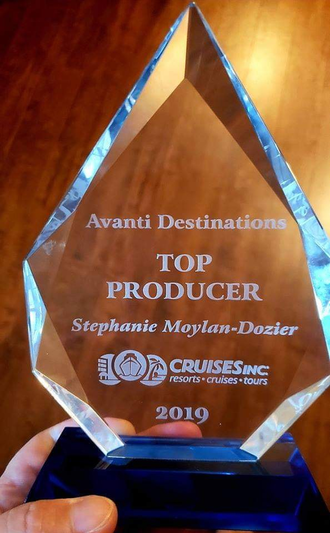Top Producer Award 2019 - Avanti Destinations - Cruises,Inc.