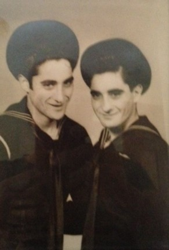 Twin brothers Vincent and Mario Farella - US Navy WWII Veterans