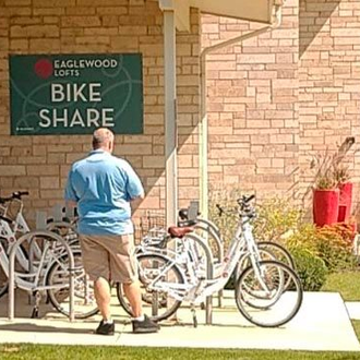 Bike Share system at Eaglewood Lofts are free for tenants