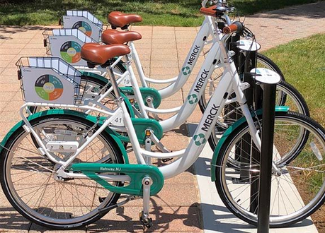 Bike Share system at Merck corporate campus