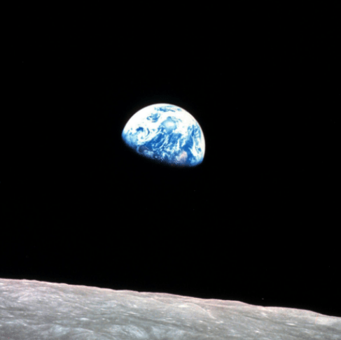 Earthrise, picture from Apollo 8:  Dec 24, 1968.