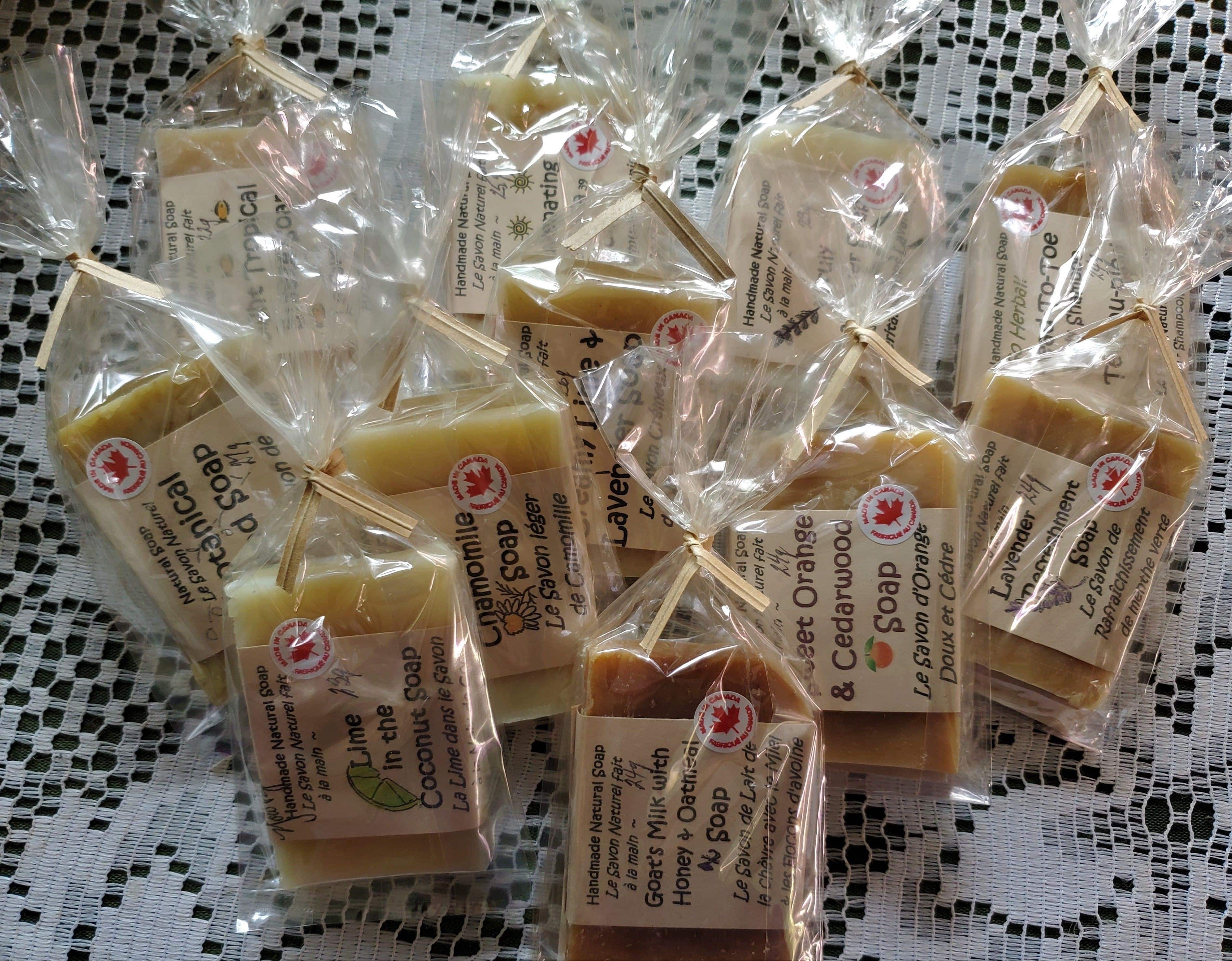 Small batch handmade soap made in Gimli Manitoba from fine quality all natural ingredients. Very reasonable pricing for shower and wedding favours.