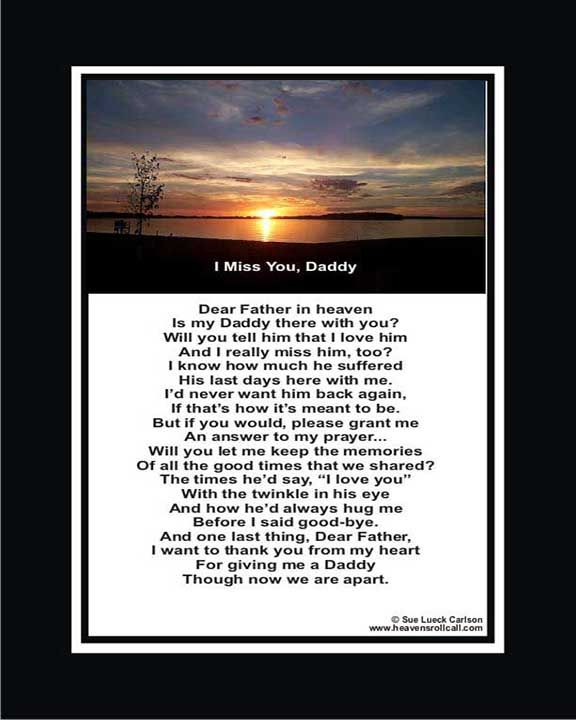 When a parent dies there is a void. Read this parent poem of hope. 