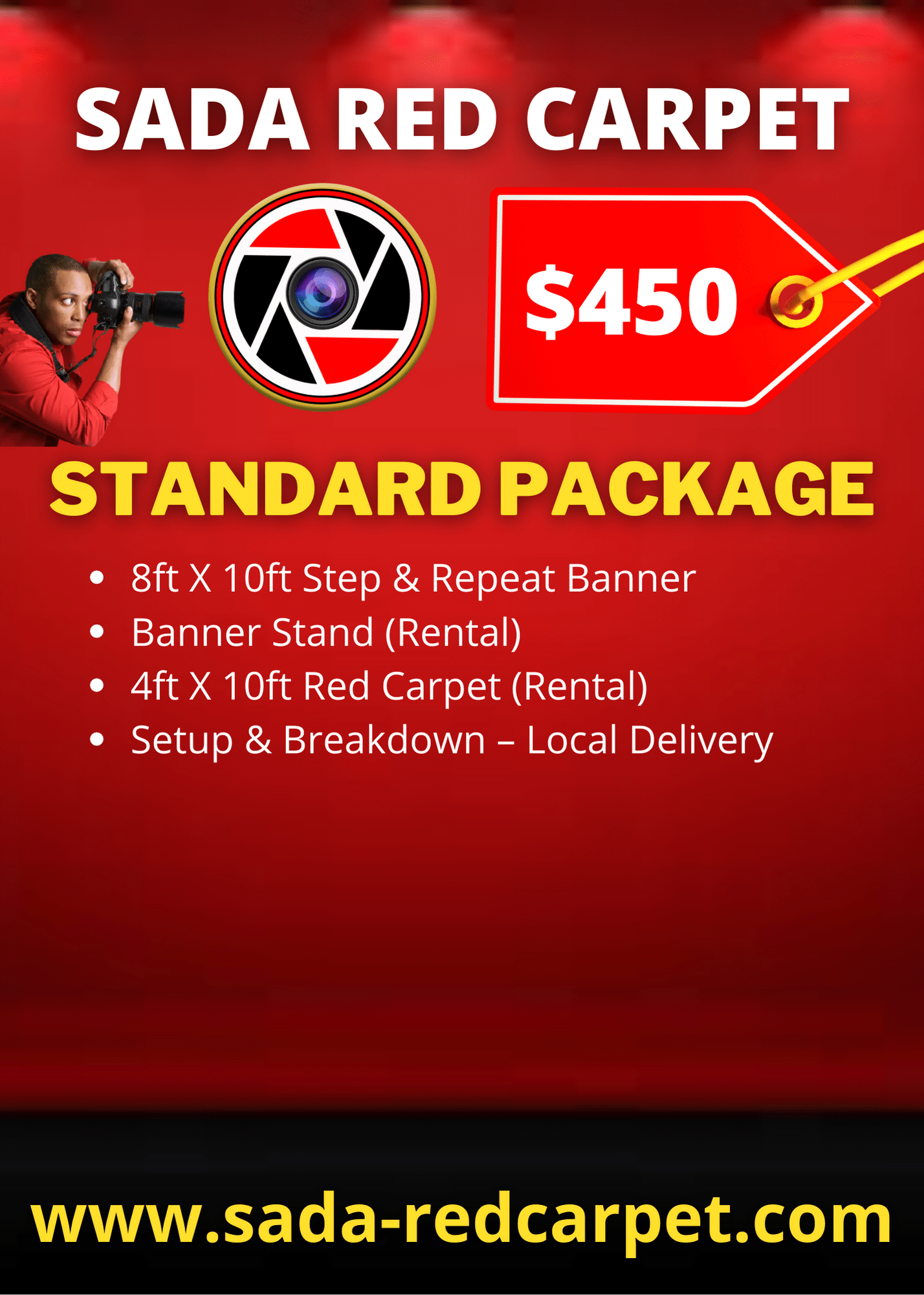 This package is our basic package that will give you and your guests an opportunity to share your event pictures with family and friends on social media.