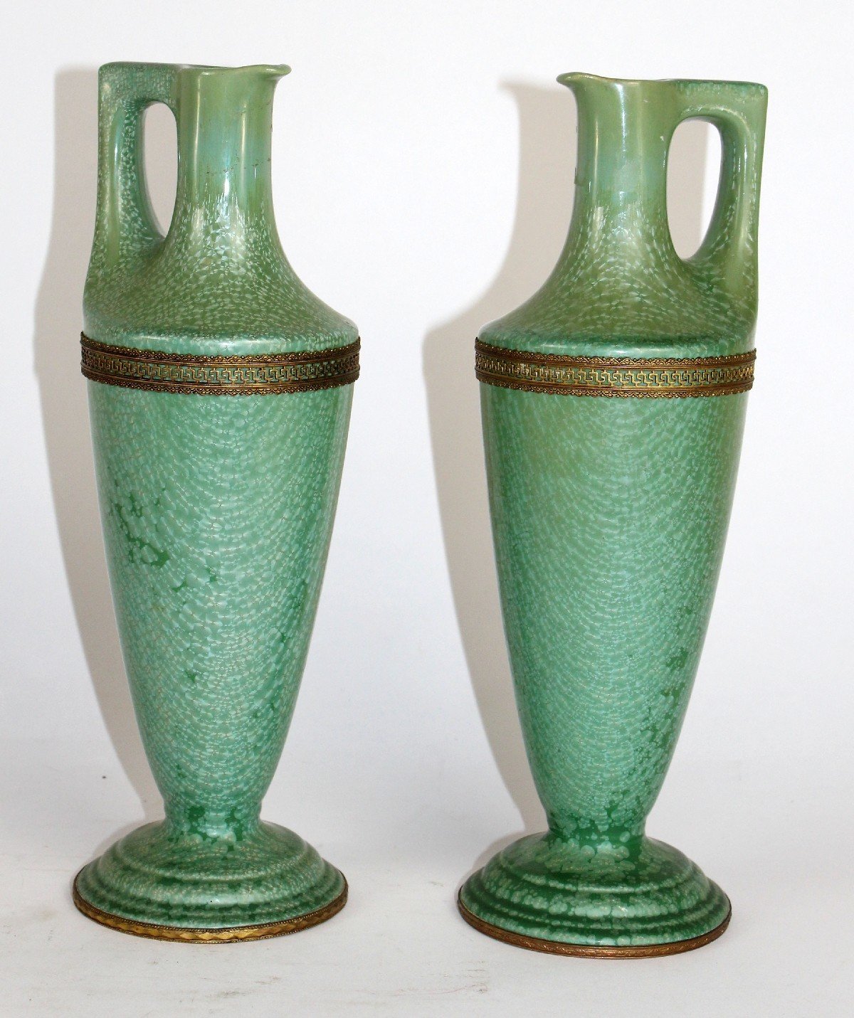 French Art Deco pottery vases