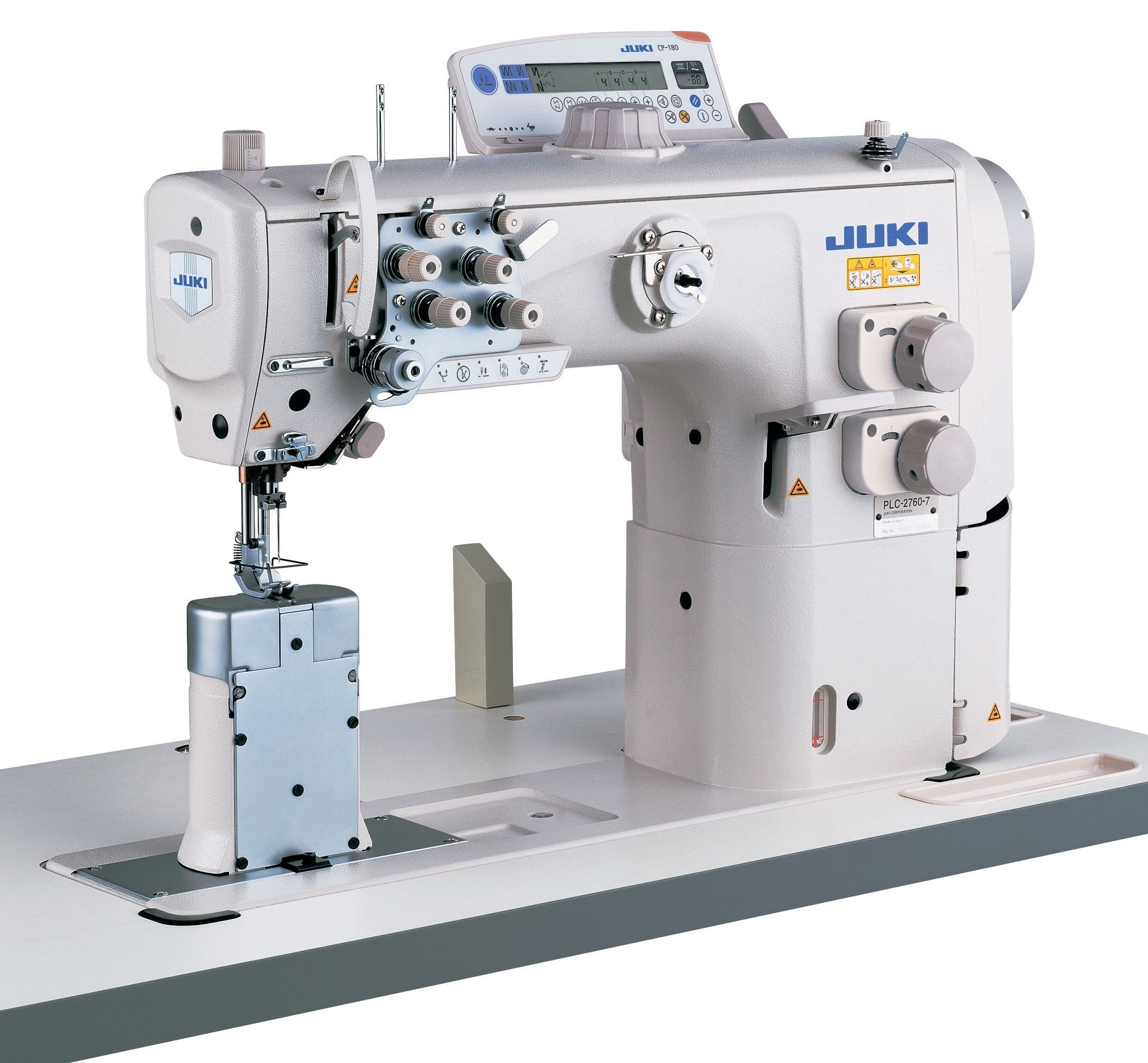 JUKI PLC-2700 Series 
Post-bed, 1-needle, Unison-feed, Lockstitch Machine
PLC-2710-7, PLC-2710, PLC-2760-7,
PLC-2760, PLC-2760L, PLC-2765
