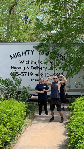 Service vehicle for Mighty Movers Moving and Delivery Service
