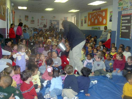 Don Juan Performs In A Children's School