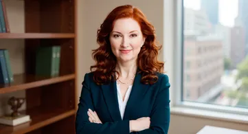 Deborah Schuster in an office