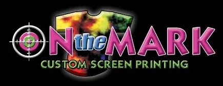 On the Mark Custom Screen Printing Logo On the Mark Custom Screen Printing Logo
