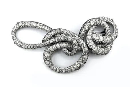 "Native Species Series: Crotalus Atrox," Neckpiece, 2023