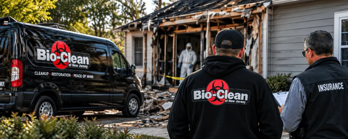 Bio-Clean of New Jersey provides cleanup documentation and works with property owners and insurance adjusters during the claims process.