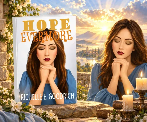 A picture of the book cover for "Hope Evermore."