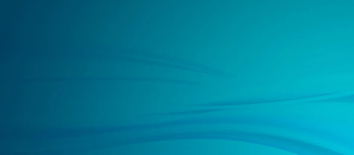 Teal gradient background with smooth, flowing lines