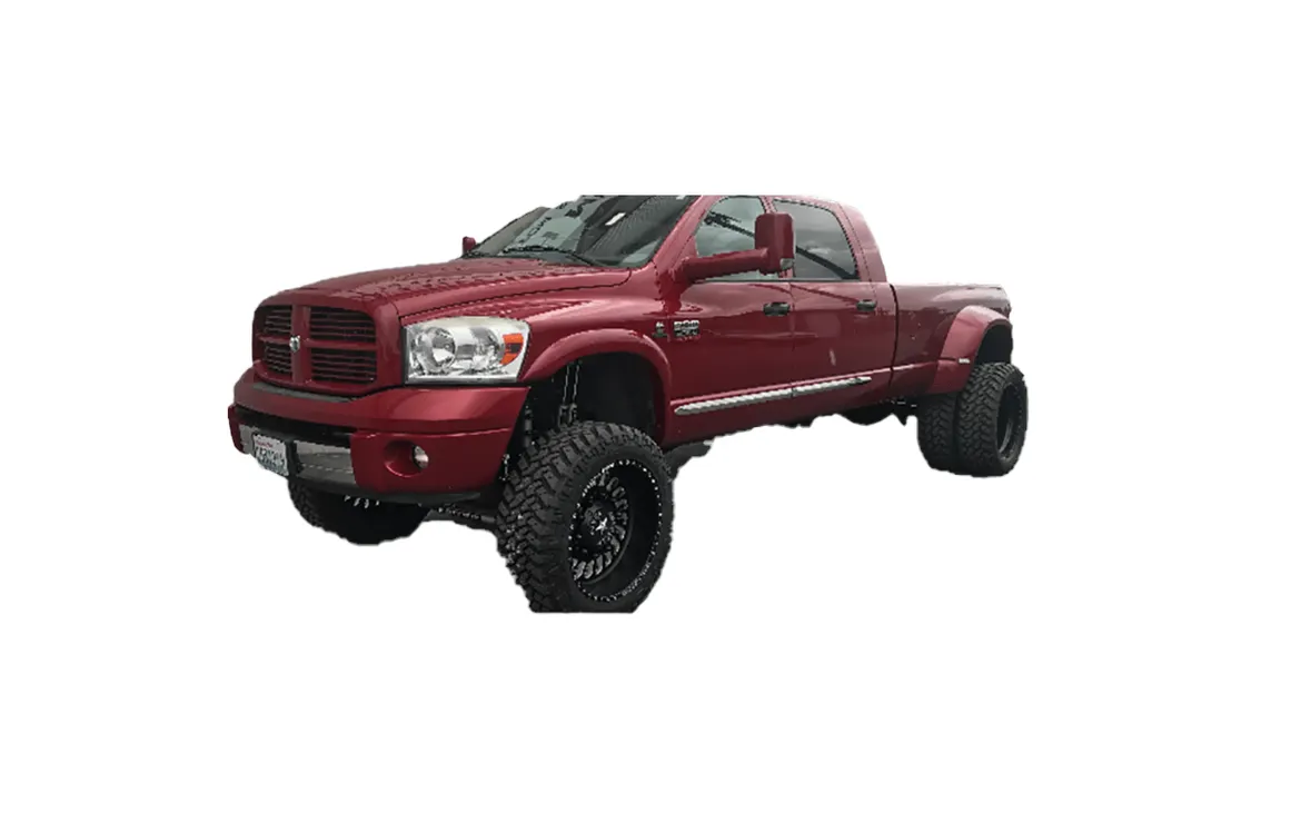 dodge dually mega cab custom fenders 2003-2009  modify to fit on the long wheel  bed .