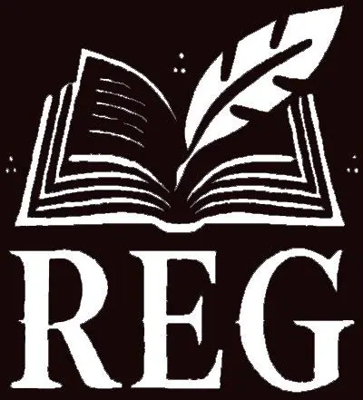 Logo with initials of Richelle E. Goodrich .