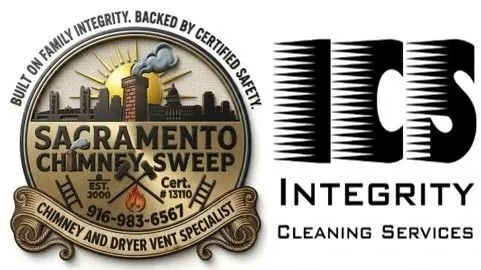 Sacramento Chimney Sweep with 1855mysweep. Picture of Sacramento city in background with chimney in front.