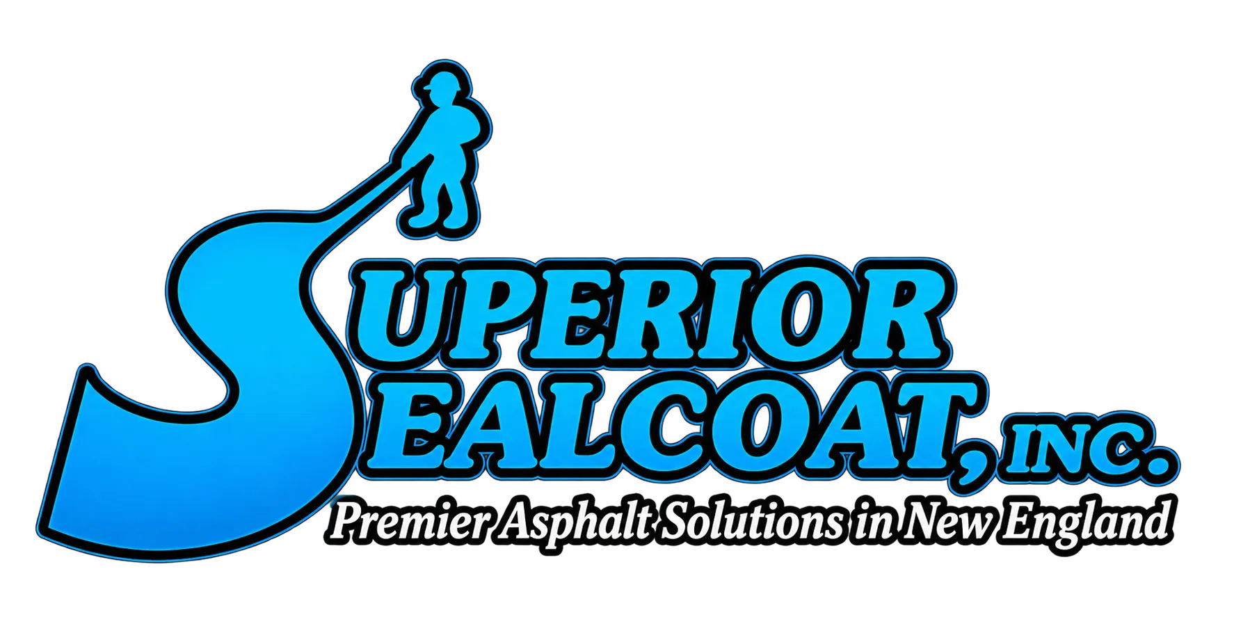 Logo of Superior Sealcoat, a professional asphalt paving and sealcoating company serving New England