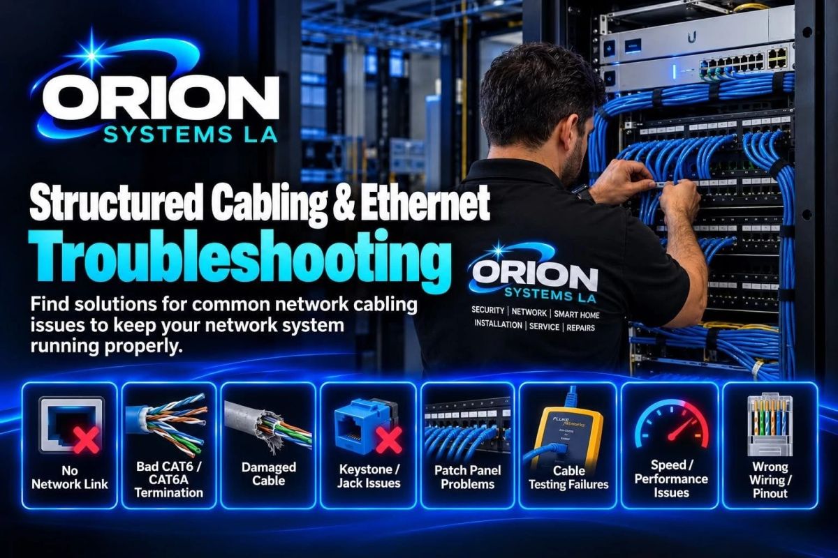 Structured Cabling & Ethernet Troubleshooting | Orion Systems LA
