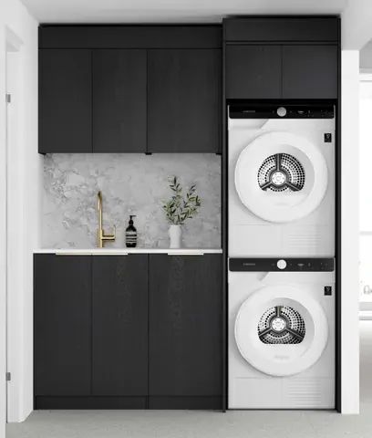 bondi laundry DIY build your own laundry aurora wall cabinet floor ...